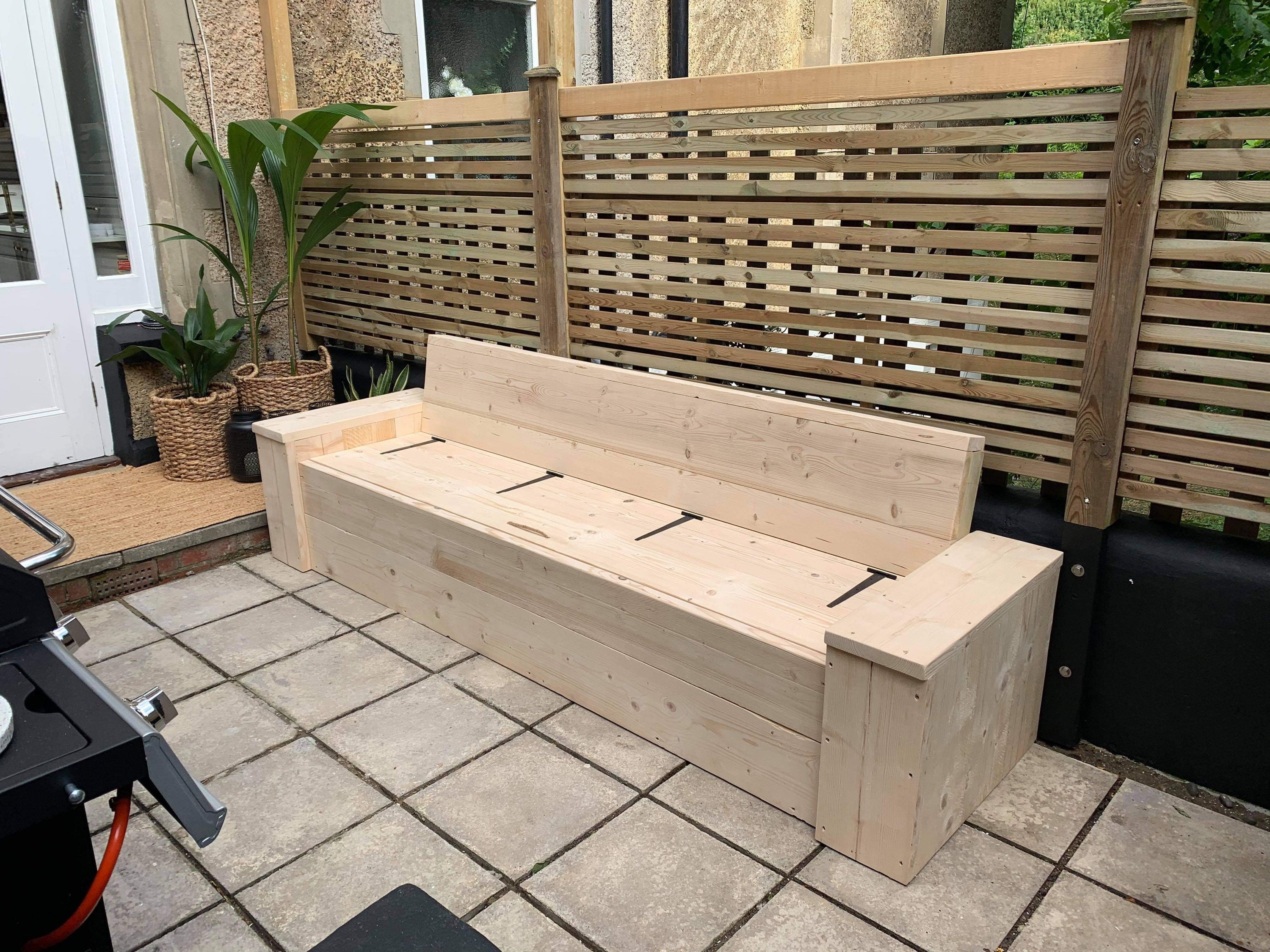 Rustic Reclaimed Scaffold Board Bench Garden Bench Garden Etsy UK