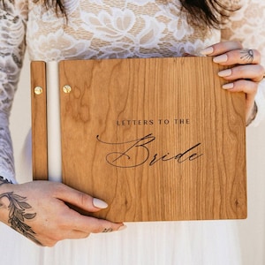 Letters to the Bride Book, Advice for the Bride to be, Bridal Shower Gift, Gift from Bridal Party to Bride, Keepsake Wedding Gift