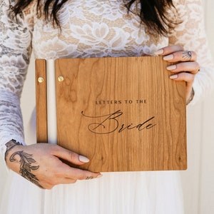 Libro de cartas a la novia, consejos para la futura novia, regalo de despedida de soltera, regalo de la fiesta nupcial a la novia, regalo de recuerdo de boda