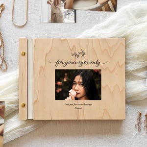 Personalized Boudoir Photo Album, Intimate Anniversary or Wedding Day Gift for Him