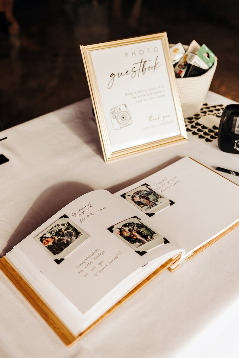 Wedding Guest Book Photo Booth Instant Polar Photo Guestbook Etsy