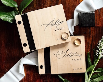 Livres de vœux de mariage élégants | Livrets de vœux personnalisés pour les mariés