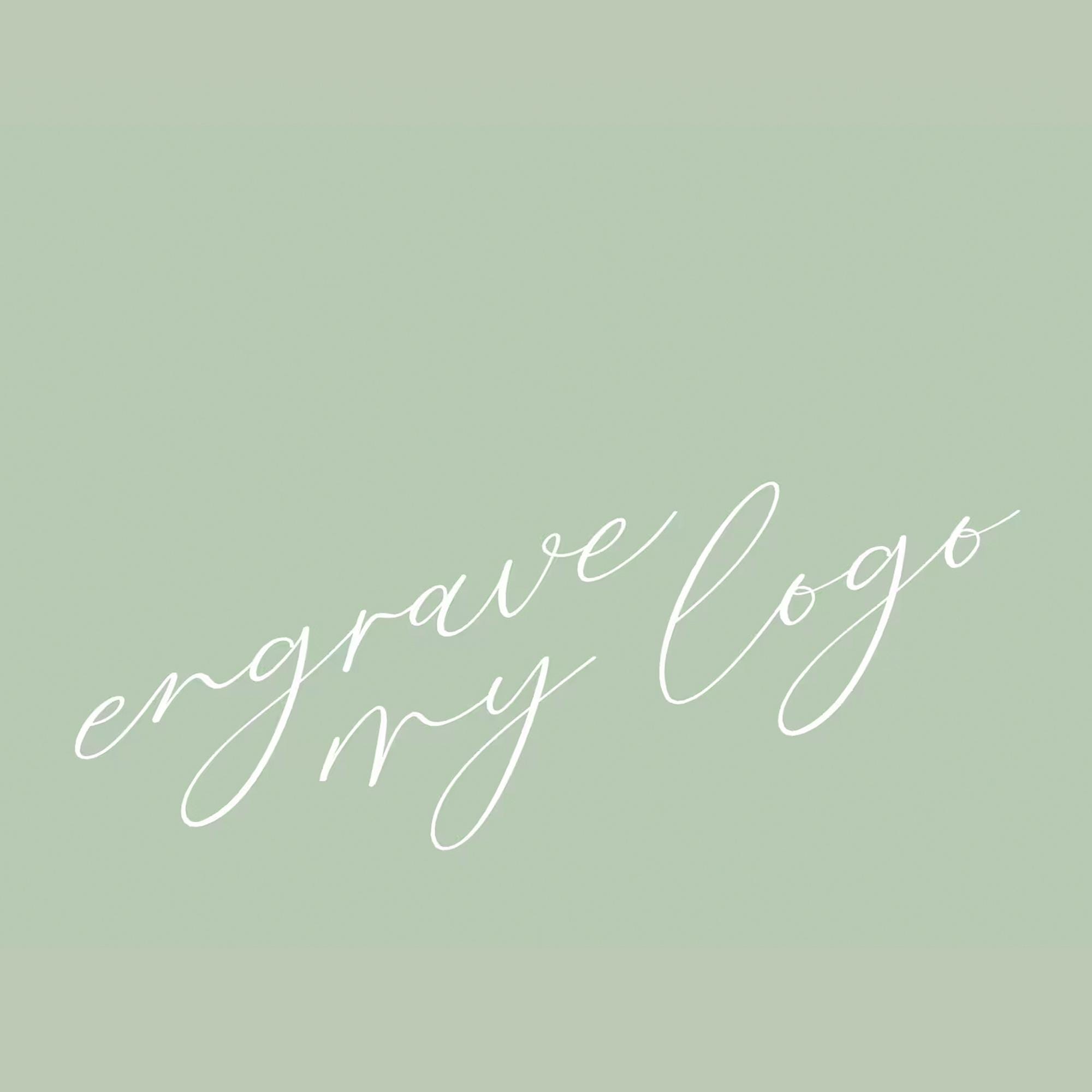 Engrave My Logo  |  Please purchase along with a guestbook from our shop