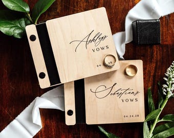 Elegant Wedding Vow Books | Personalized Vow Booklets for Bride and Groom