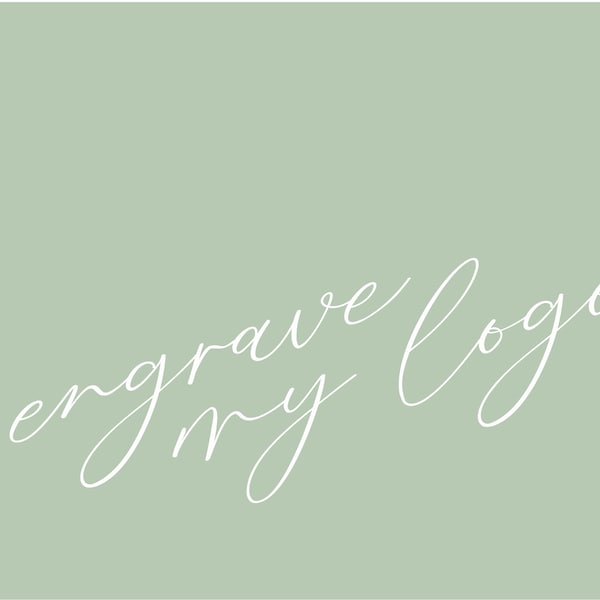 Engrave My Logo  |  Please purchase along with a guestbook from our shop