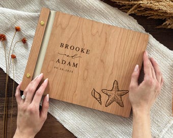Beach Wedding Guest Book Instant Photo Booth Album for Tropical Wedding