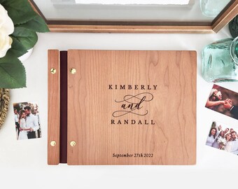 Elegant Fairytale Wedding Guest Book Unique Wedding Photo Guestbook Album Gift for Couple