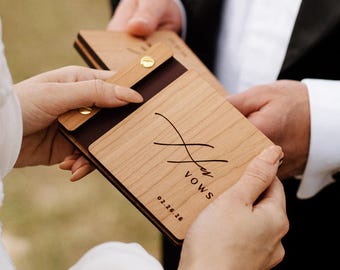 Livrets de vœux pour les mariés | Livrets de vœux personnalisés faits main | À l'unité ou par lot de 2