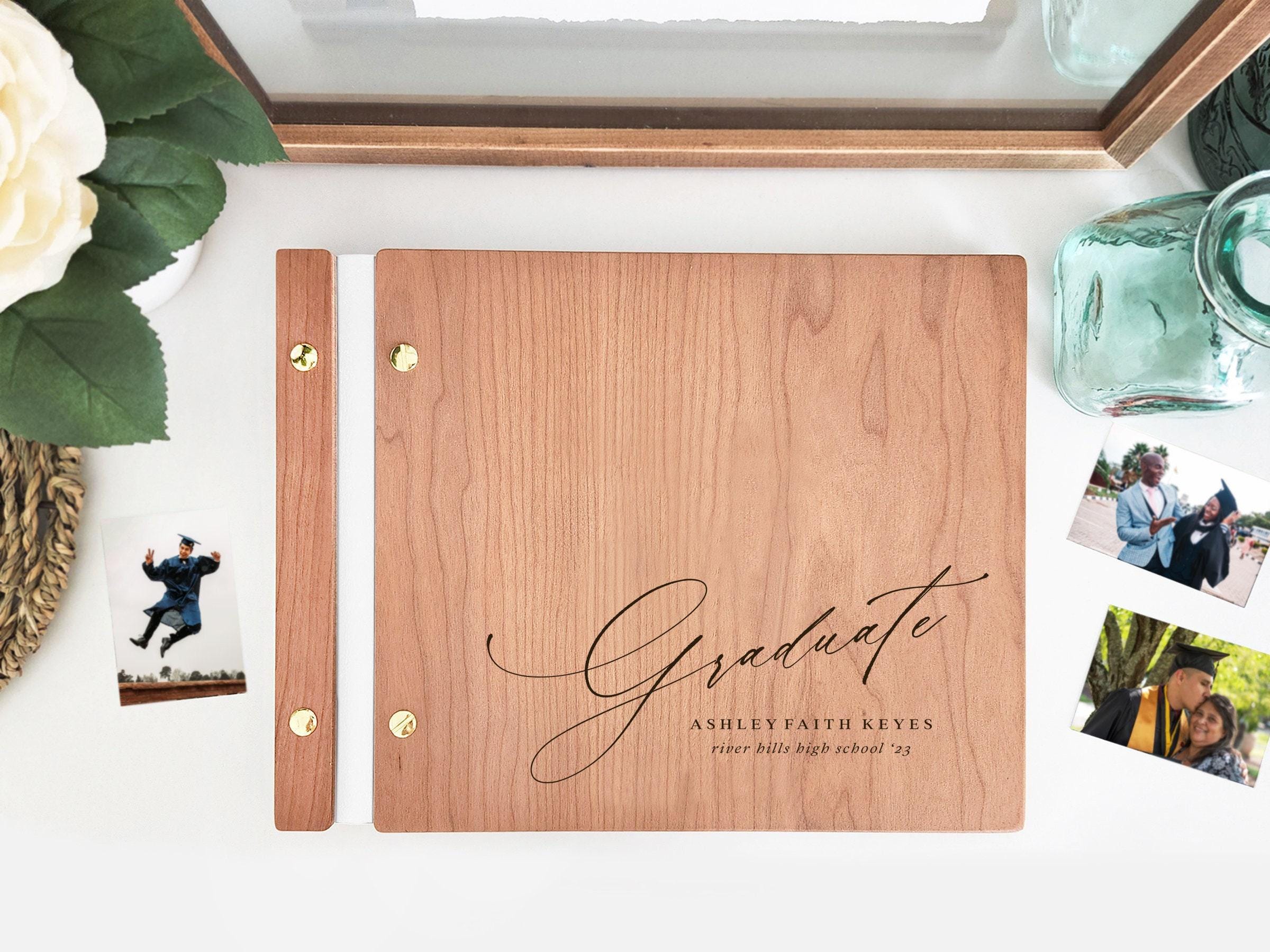 2025 Graduation Guest Book | Junior High, High School, or College Graduate Guest Book Photo Book | 2025 Personalized Graduation Gift for Her