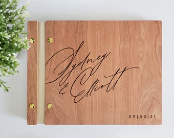 Wedding Guest Book Modern Elegant Wedding Guestbook Photobooth Guest Book Album