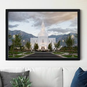 Orem Utah Temple - Lead Me, Guide Me - Print only - Paper or Canvas - no frame