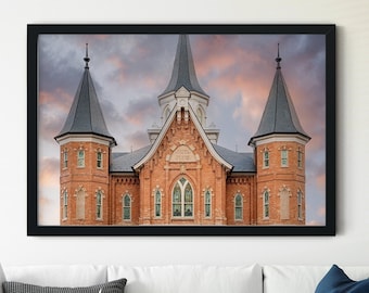 Provo City Center Temple - House of The Lord- Print only - Paper or Canvas - no frame