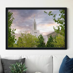 Draper Utah Temple - Summer Spire - Print only - Paper or Canvas - no frame