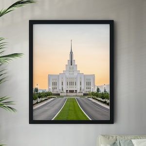 Saratoga Springs Utah Temple - Conviction - Vertical Crop  - Print only - Paper or Canvas - no frame