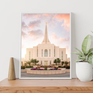 Gilbert Arizona Temple - Glorious - Verticaal - Alleen print - Papier of canvas - geen lijst