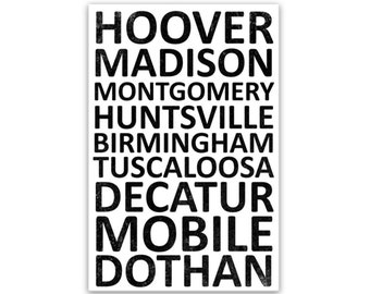 Alabama State Print