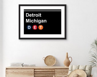 Detroit Subway Print