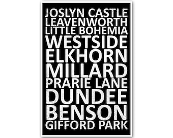 Omaha Neighborhood Print