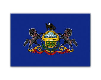 Pennsylvania Canvas Flag Art Print