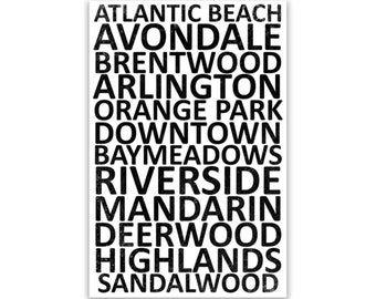 Jacksonville Neighborhood Print