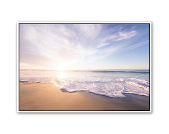 Sunrise Above The White Sandy Beach Canvas Wall Art Print