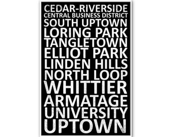 Minneapolis Canvas Wall Art Print