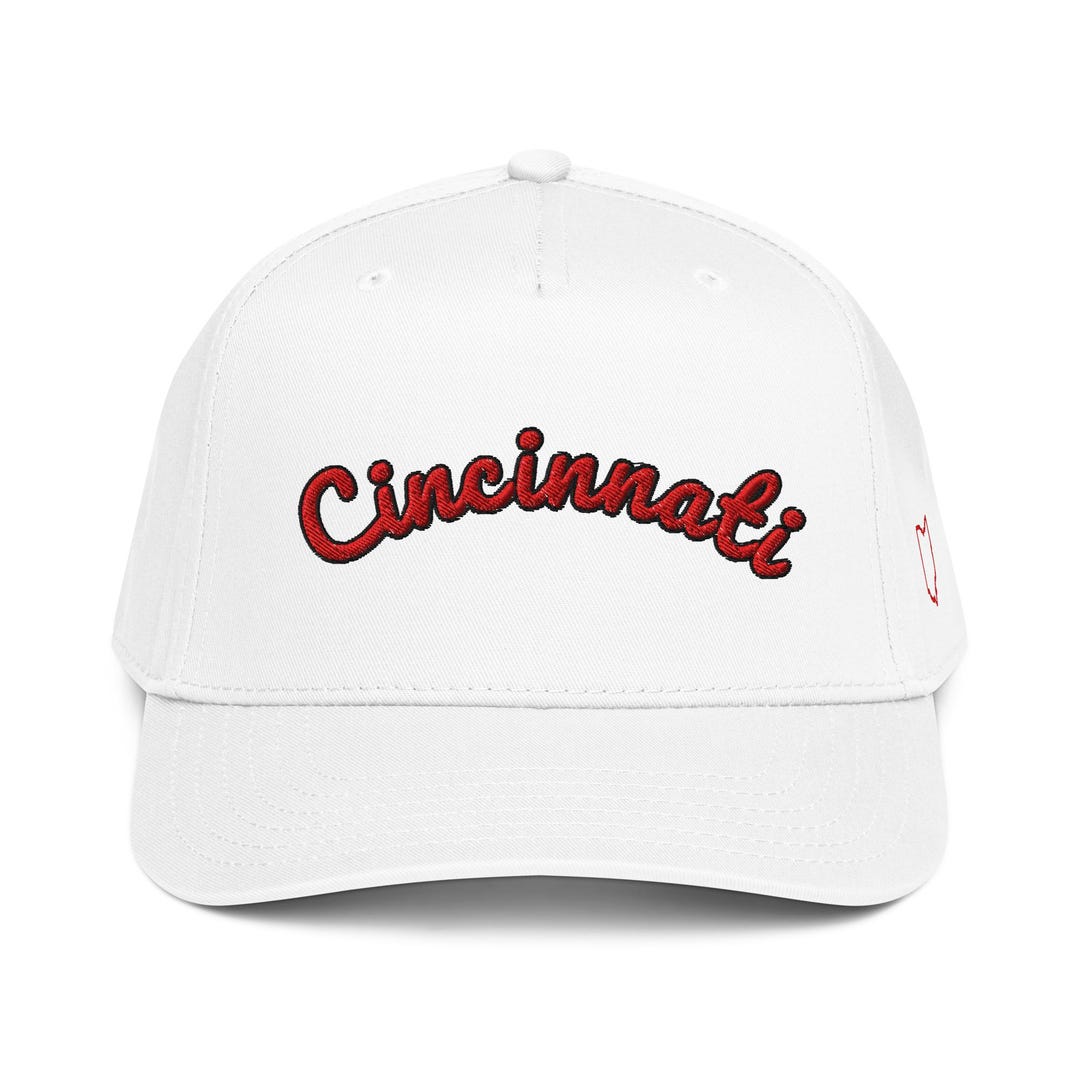Red Cincinnati Script Hat - Etsy