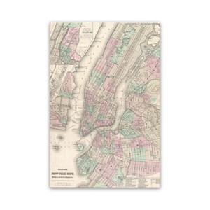 New York City Vintage Map Print