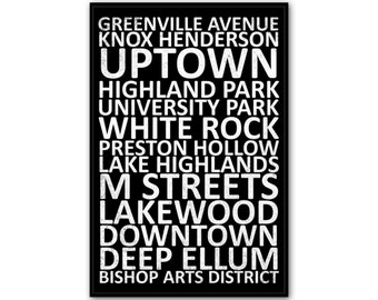 Dallas Neighborhood Print