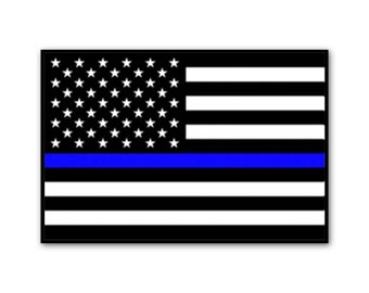 Police Flag Canvas Art Print