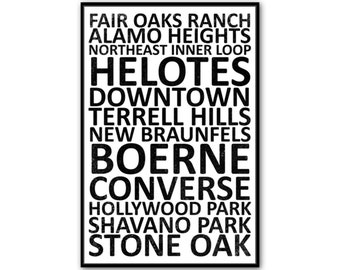 San Antonio Neighborhood Canvas Print