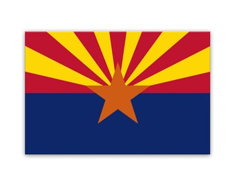 Arizona Canvas Flag Art Print
