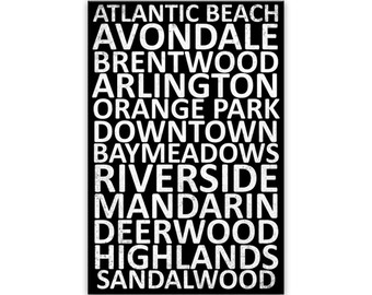 Jacksonville Neighborhood Print