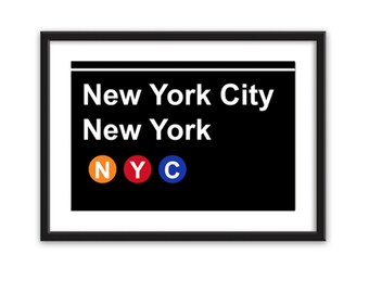 New York City Subway Print