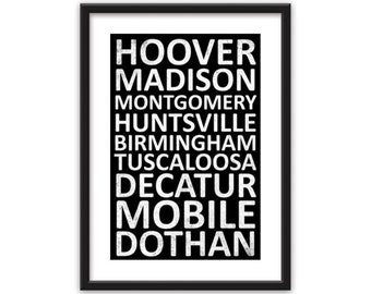 Alabama State Print