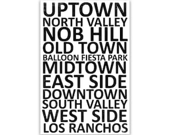 Albuquerque Neighborhood Print