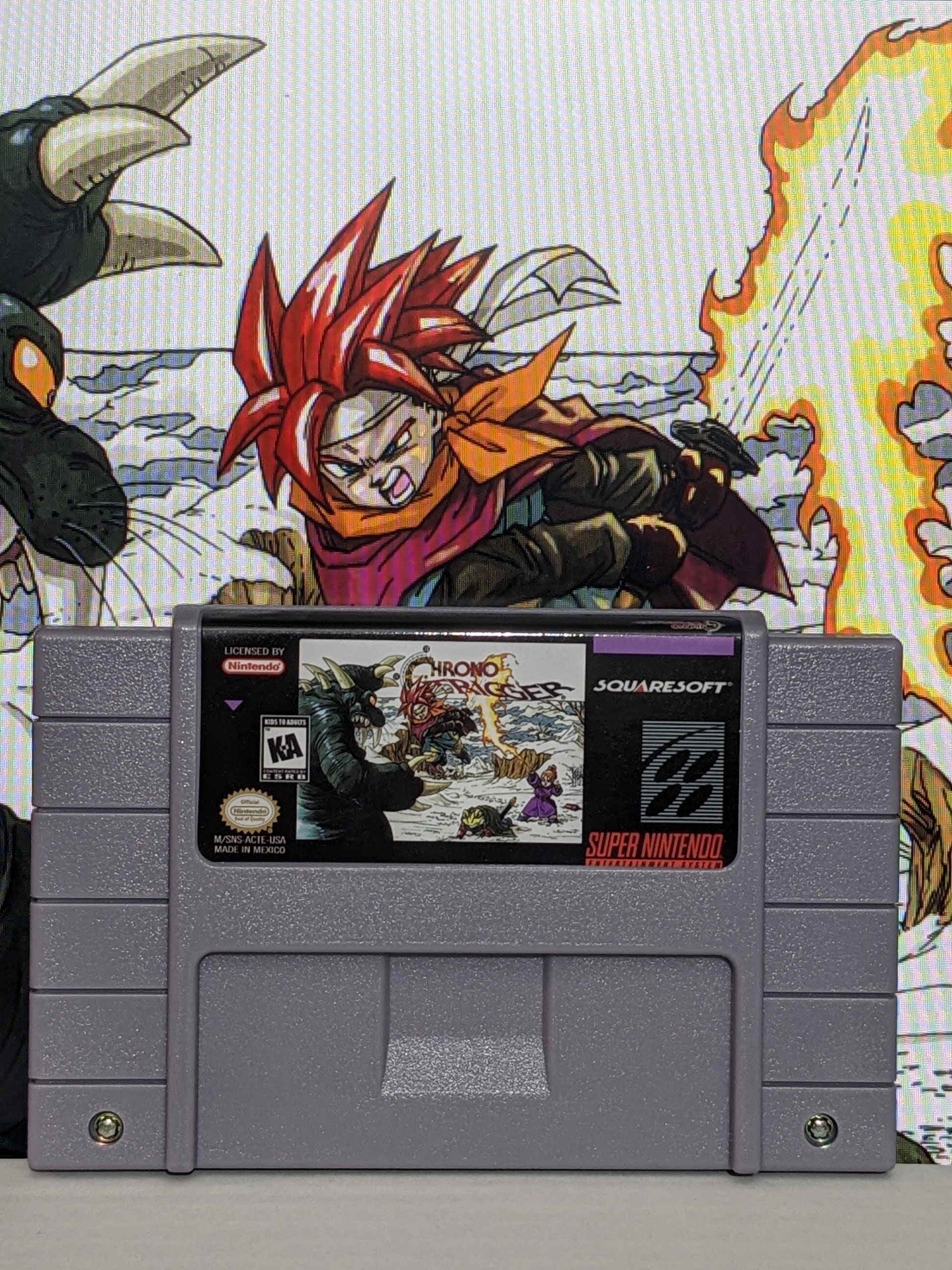 Chrono Trigger Repro Cartridge SNES Super Nintendo Etsy