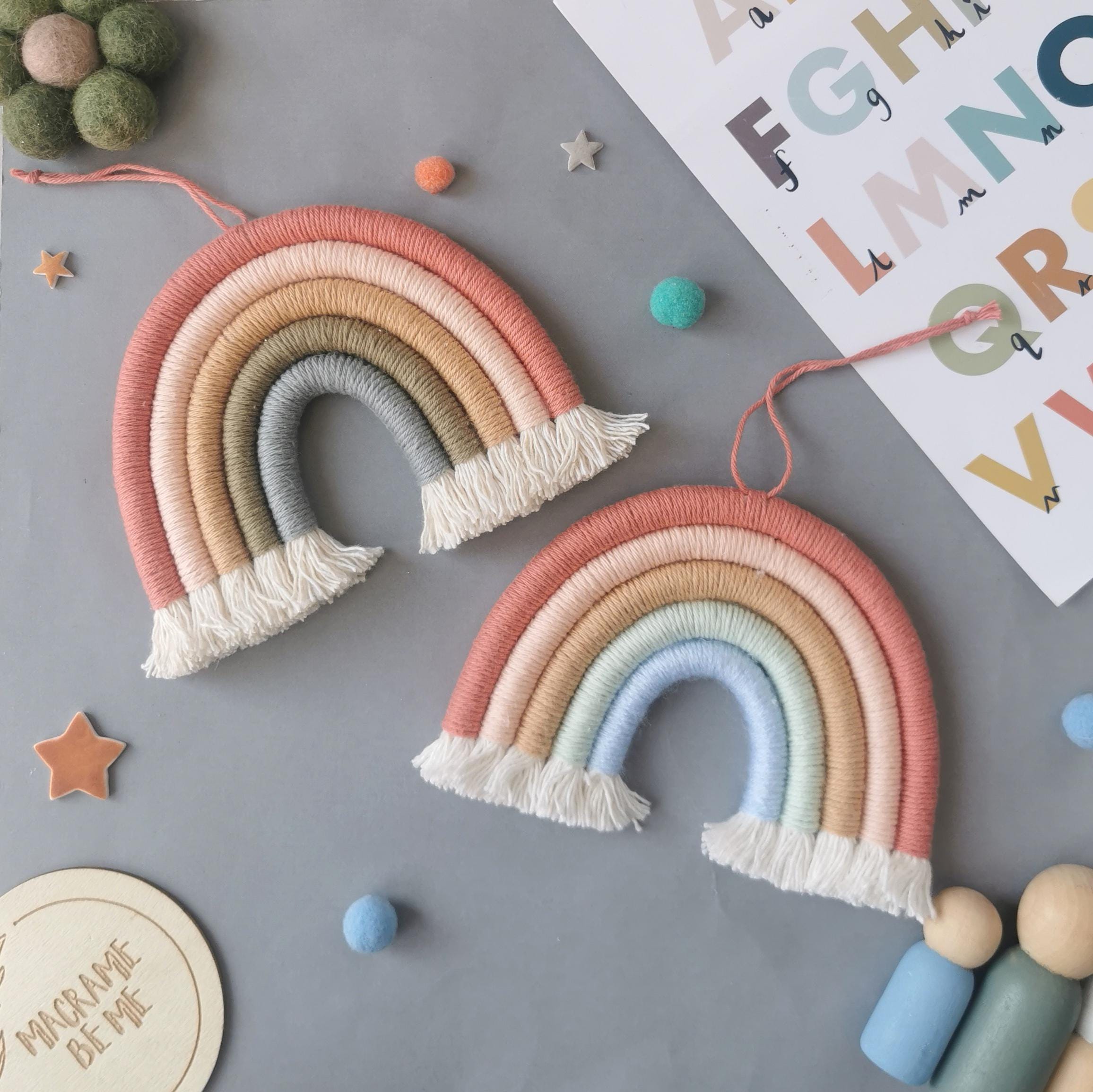 Rainbow Wood Sign, Rainbow Wall Hanging Wood, Rainbow Wall Wood,pastel Rainbow Wooden,rainbow Decor For Girl Bedroom,wood Rainbow Wall Decor
