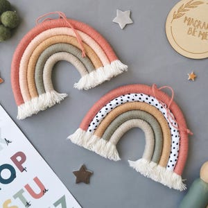 Macrame Rainbow Wall Hanging, Boho Nursery & Bedroom Decor