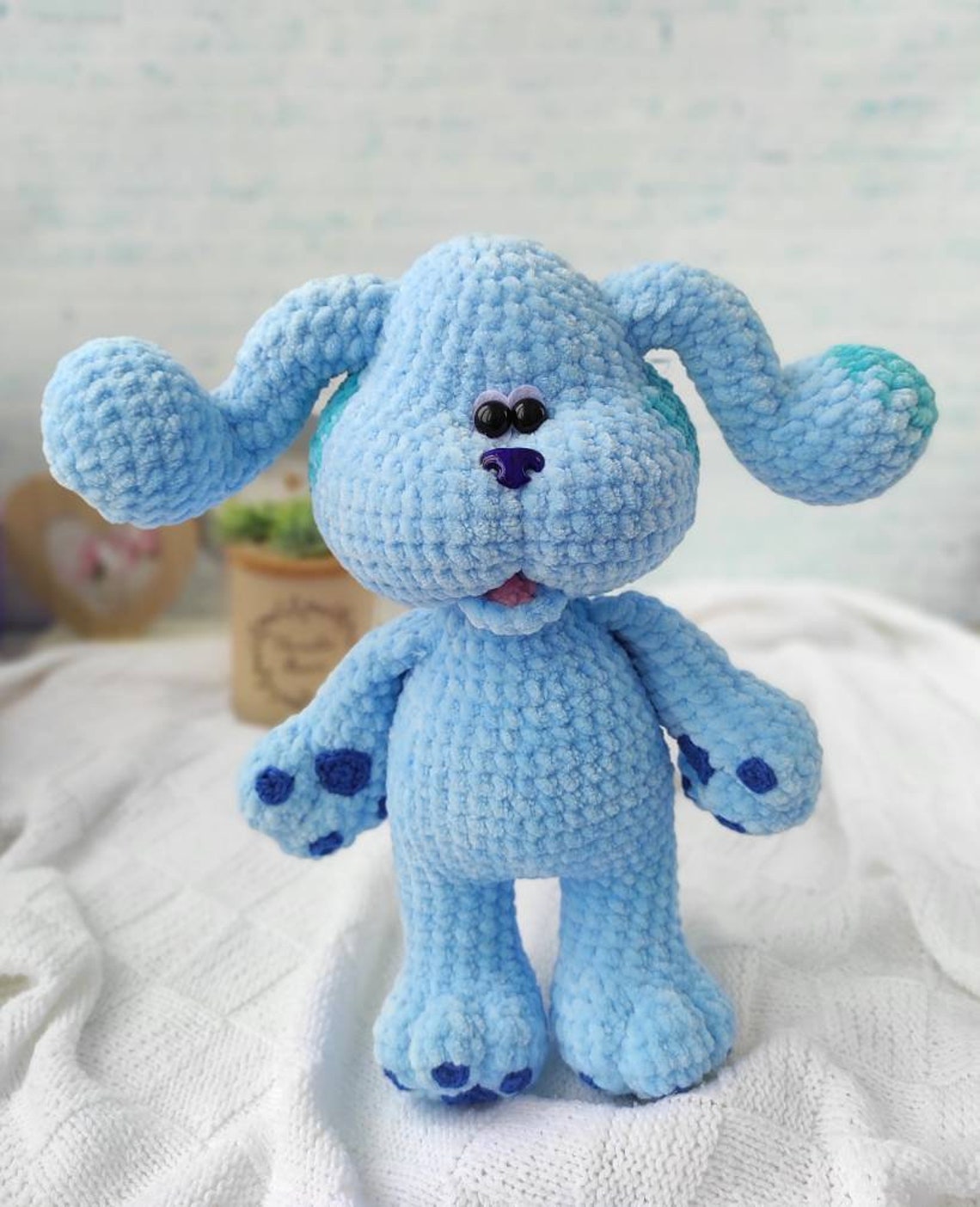 Crochet pattern Blues Clues in English Amigurumi toy | Etsy