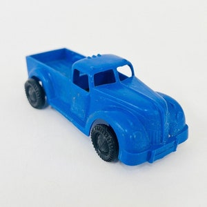 Ideales Spielzeug Abholer - Kunststoff Blauer Pick-up - Made in den USA - I -392 No.3 - 1940 Ford Pick-up Truck originale Reifen