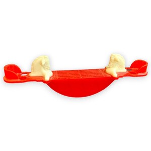 Acme Plastic Children&#39;s Play Horse Seesaw - Doll House Toy