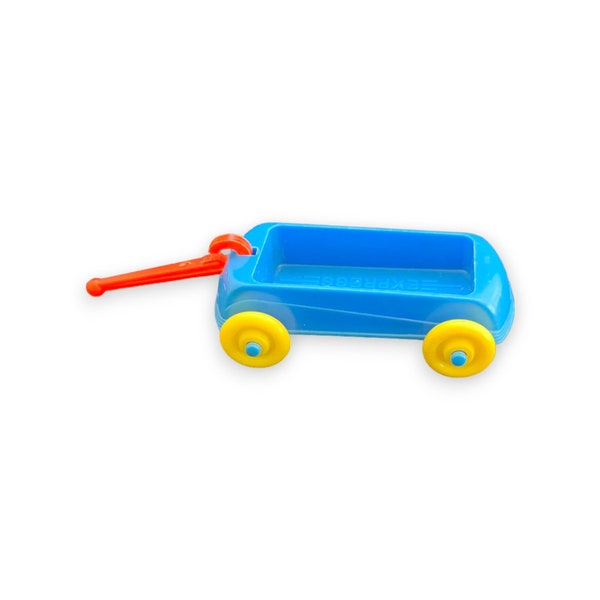 Acme Plastic Blue Wagon Toy - Dollhouse Toy