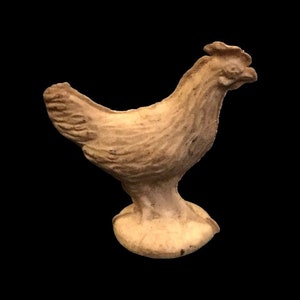 Auburn Chicken Hen Fowl Rubber Toy - from Farm Set