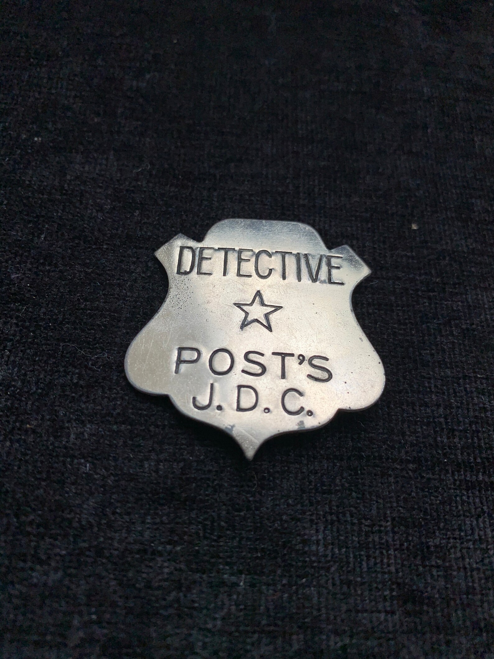 Vintage Post's J.D.C. Detective Badge Etsy