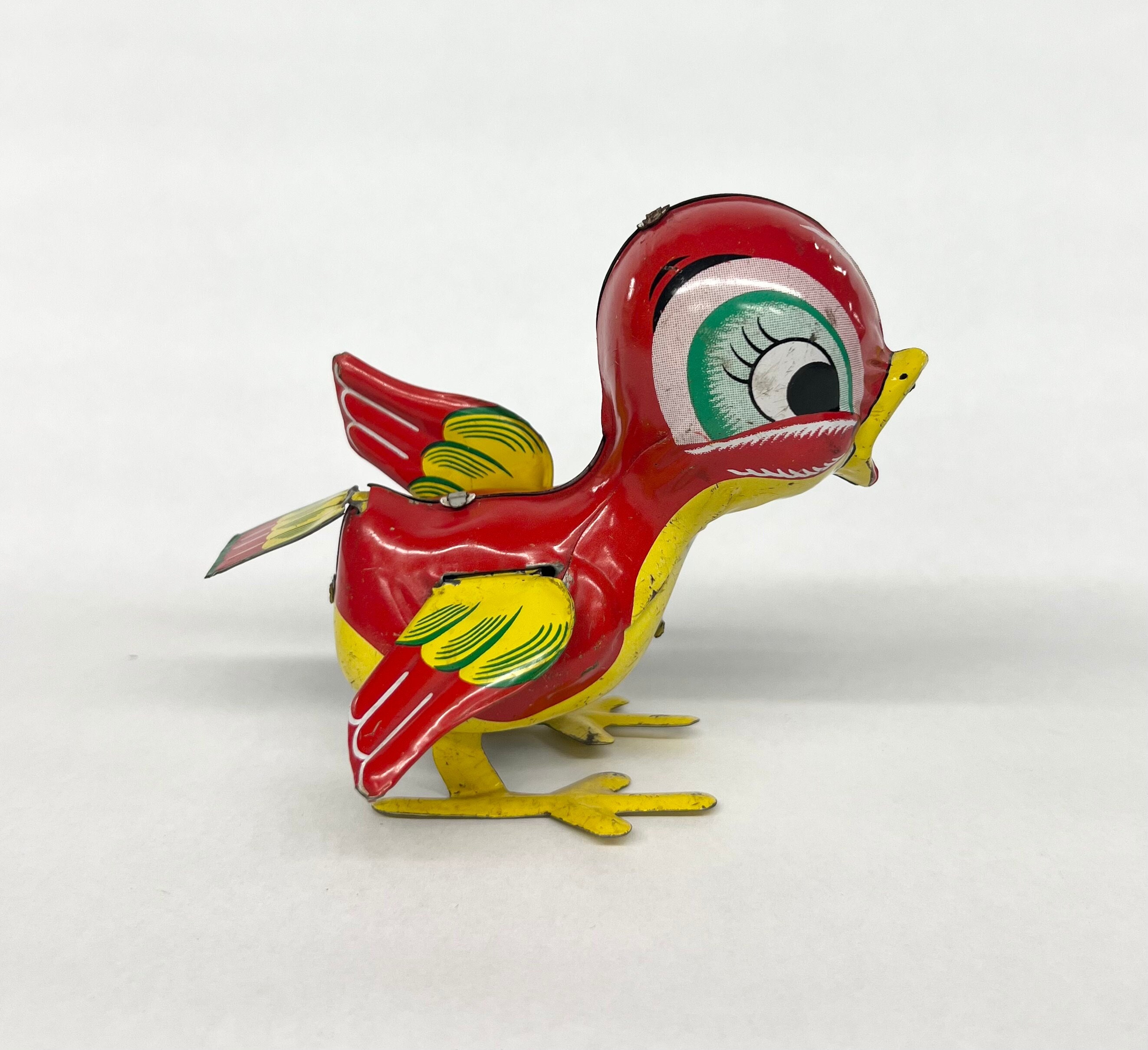 Vintage Tin Litho Windup Hopping Bird: 1950s Mikuni Japan Toy - Etsy