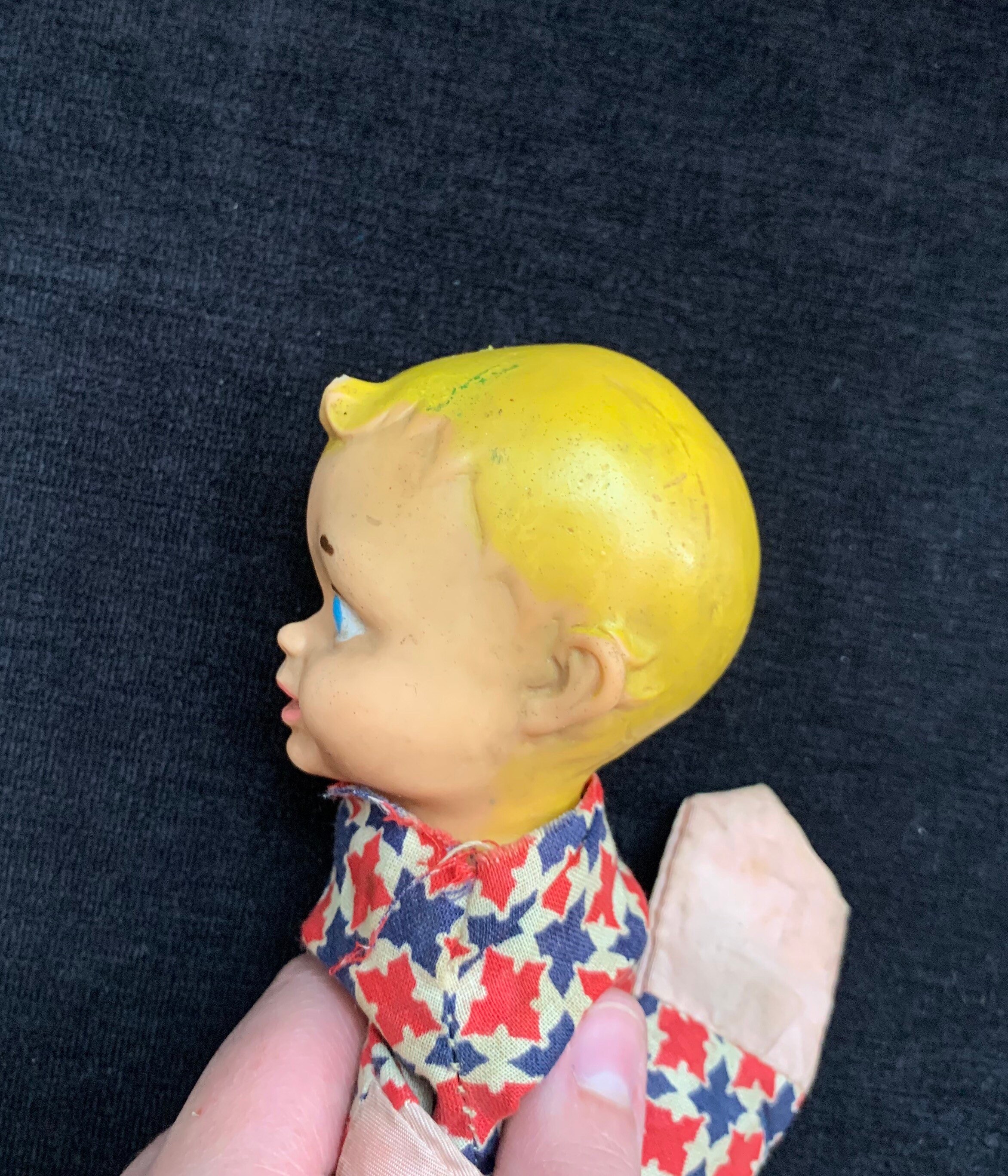 Vintage 1950s Blonde Boy Hand Puppet Etsy