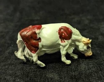 Brown and White Milk  Cow  Hong Kong- Vintage 1970s