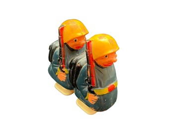Paire de soldats Ramp Walker "Hap and Hop" Marx Toy années 1960