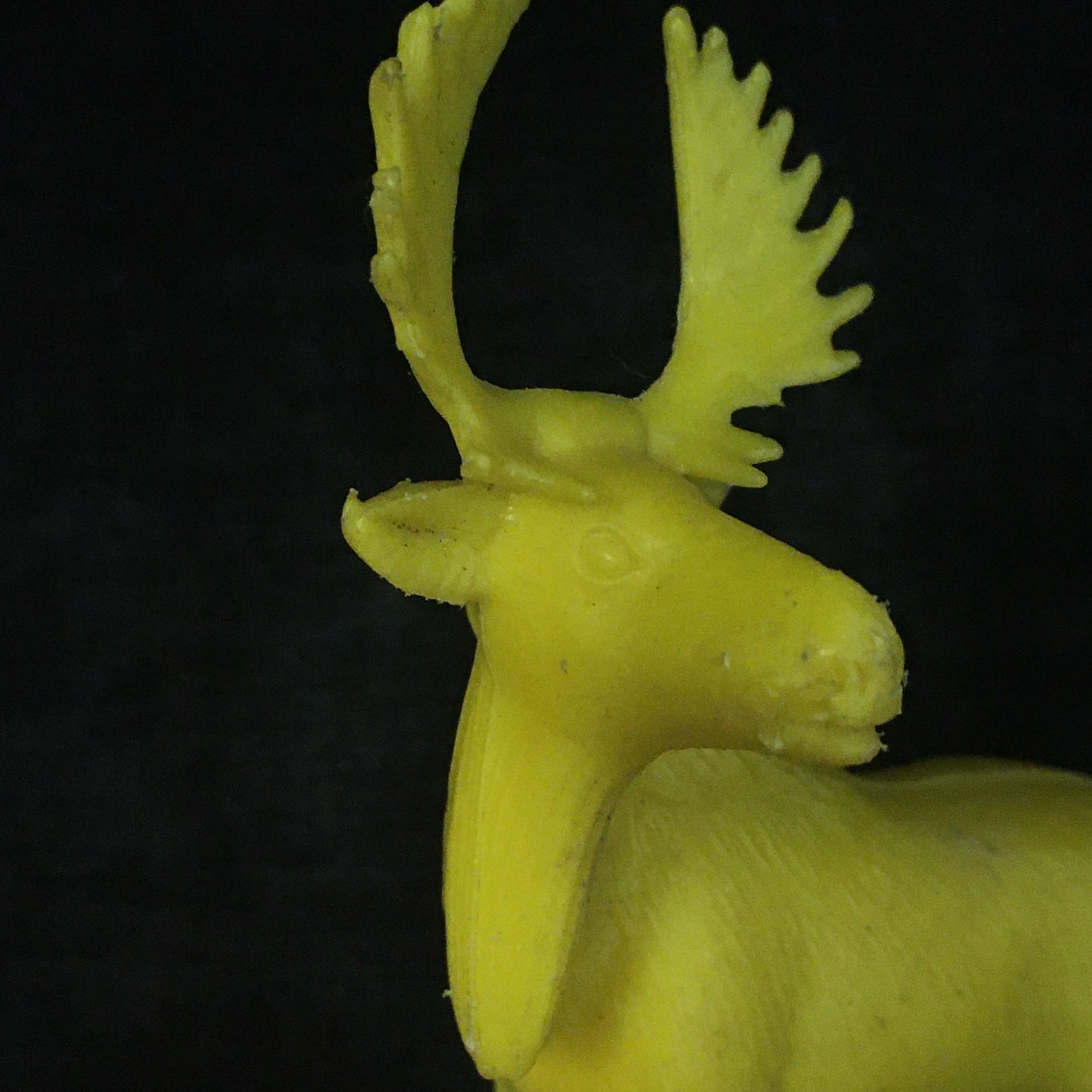 RARE millésime Bergen Elk Moose Toy Yellow Etsy